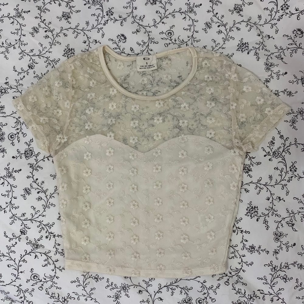 Lace Floral Shirt